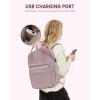 imageLOVEVOOK Laptop Backpack for Women Men 156 Inch Laptop Bag with USB Port Fashion Waterproof Backpacks Teacher Nurse Stylish Travel Bags Vintage Daypacks Bookbag for College School WorkLight Pink