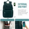 imageLOVEVOOK Laptop Backpack for Women Men 156 Inch Laptop Bag with USB Port Fashion Waterproof Backpacks Teacher Nurse Stylish Travel Bags Vintage Daypacks Bookbag for College School WorkDark Green