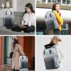 imageLOVEVOOK Laptop Backpack for Women Men 156 Inch Laptop Bag with USB Port Fashion Waterproof Backpacks Teacher Nurse Stylish Travel Bags Vintage Daypacks Bookbag for College School WorkDark Grey  Light Grey