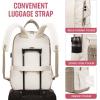imageLOVEVOOK Laptop Backpack for Women Men 156 Inch Laptop Bag with USB Port Fashion Waterproof Backpacks Teacher Nurse Stylish Travel Bags Vintage Daypacks Bookbag for College School WorkKhaki  Pinkish Beige