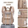 imageLOVEVOOK Laptop Backpack for Women Men 156 Inch Laptop Bag with USB Port Fashion Waterproof Backpacks Teacher Nurse Stylish Travel Bags Vintage Daypacks Bookbag for College School WorkKhaki