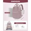 imageLOVEVOOK Laptop Backpack for Women Men 156 Inch Laptop Bag with USB Port Fashion Waterproof Backpacks Teacher Nurse Stylish Travel Bags Vintage Daypacks Bookbag for College School WorkLight Pink