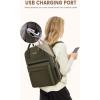 imageLOVEVOOK Laptop Backpack for Women Men 156 Inch Laptop Bag with USB Port Fashion Waterproof Backpacks Teacher Nurse Stylish Travel Bags Vintage Daypacks Bookbag for College School WorkArmy Green