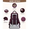 imageLOVEVOOK Laptop Backpack for Women Men 156 Inch Laptop Bag with USB Port Fashion Waterproof Backpacks Teacher Nurse Stylish Travel Bags Vintage Daypacks Bookbag for College School WorkWine Red