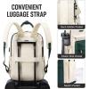 imageLOVEVOOK Laptop Backpack for Women Men 156 Inch Laptop Bag with USB Port Fashion Waterproof Backpacks Teacher Nurse Stylish Travel Bags Vintage Daypacks Bookbag for College School WorkGreen  Beige