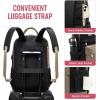 imageLOVEVOOK Laptop Backpack for Women Men 156 Inch Laptop Bag with USB Port Fashion Waterproof Backpacks Teacher Nurse Stylish Travel Bags Vintage Daypacks Bookbag for College School WorkKhaki  Black