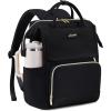imageLOVEVOOK Laptop Backpack for Women with Giant Tumbler Holder Pocket 156 inch Travel Work Backpack Purse for Nurse Teacher Waterproof School Bag College Bookbag Cute Casual Daypack for GirlsBlack