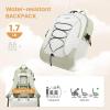 imageLOVEVOOK Laptop Backpack for Women with Pouch Pocket for Large Capacity Cup156 Inch Work Computer Laptop Bag College Teacher Backpack PurseLightweight Travel Hiking Overnight BagWhiteBean GreenWhite  Beige Grey