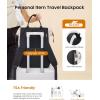 imageLOVEVOOK Puffer Laptop Backpack for Women 156 Inch Work Backpack purse for Nurse Teacher College Back to School Bookbag for Teen Girls Personal Item Travel Bag Computer Daypack for Daily CommuteBlackwhitebrown1