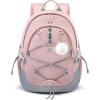 imageLOVEVOOK School Backpack for Teen Girls Waterproof Student Backpack Purse Cute Kid Bookbag with Chest Strap Back to School Backpacks Fit 156 Inch Laptop College Travel Back Pack Casual DaypackPinkgrey