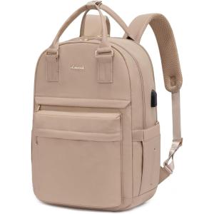 imageLOVEVOOK Laptop Backpack for Women Men 156 Inch Laptop Bag with USB Port Fashion Waterproof Backpacks Teacher Nurse Stylish Travel Bags Vintage Daypacks Bookbag for College School WorkKhaki