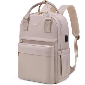 imageLOVEVOOK Laptop Backpack for Women Men 156 Inch Laptop Bag with USB Port Fashion Waterproof Backpacks Teacher Nurse Stylish Travel Bags Vintage Daypacks Bookbag for College School WorkNude