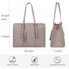 imageLOVEVOOK 156inch Canvas Laptop Tote with Clutch for Women  Lightweight Large Capacity for Work Travel SchoolCinnamon