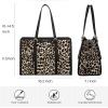 imageLOVEVOOK 156inch Canvas Laptop Tote with Clutch for Women  Lightweight Large Capacity for Work Travel SchoolLeopard Print