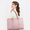 imageLOVEVOOK 156inch Canvas Laptop Tote with Clutch for Women  Lightweight Large Capacity for Work Travel SchoolPink