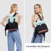 imageLOVEVOOK Backpack Purse for Women Convertible Mini Backpacks Tote for Teen Girls Small College Bookbag for Work School Travel 2pcs set BlackCreamMint Greenblack