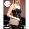 imageLOVEVOOK Crossbody Bags for Women Leather Quilted Shoulder Bag with Chain Strap Trendy Clutch Satchel Ladies Evening BagNudebeige