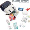 imageLOVEVOOK Diaper Bag Backpack Baby Bag with Changing Station Large Diaper Backpack for Mom Dads Waterproof Mommy Bag for Boy and Girl Travel Essential Baby Shower BlackBeigeNavy Bluebeige