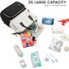 imageLOVEVOOK Diaper Bag Backpack Baby Bag with Changing Station Large Diaper Backpack for Mom Dads Waterproof Mommy Bag for Boy and Girl Travel Essential Baby Shower BlackBeigeBlackbeige