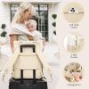 imageLOVEVOOK Diaper Bag BackpackDiaper Bag Tote with Insulated PocketsBaby Bag for Girl Boy with Changing PadLarge Baby Diaper Bag with Pacifier CaseAntiTheft Travel Backpack for WomenNude Pink and White