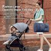 imageLOVEVOOK Diaper Bag Tote with Pacifier Case and Changing Pad Large Capacity Mommy Bag for Hospital and Weekender Travel Functional Baby Bag Newborn Baby Essential PinkBlue