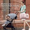 imageLOVEVOOK Diaper Bag Tote with Pacifier Case and Changing Pad Large Capacity Mommy Bag for Hospital and Weekender Travel Functional Baby Bag Newborn Baby Essential PinkPink