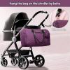 imageLOVEVOOK Diaper Bag Tote with Pacifier Case and Changing Pad Large Capacity Mommy Bag for Hospital and Weekender Travel Functional Baby Bag Newborn Baby Essential PinkPurple