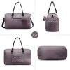 imageLOVEVOOK Diaper Bag Tote with Pacifier Case and Changing Pad Large Capacity Mommy Bag for Hospital and Weekender Travel Functional Baby Bag Newborn Baby Essential PinkPurple Gray