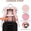 imageLOVEVOOK Laptop Backpack for Women 156 Inch Work Business Backpacks Purse With Large Capacity Waterproof Nurse Bag College Bookbag for School Waterproof Casual Daypack for TravelPinkgrey