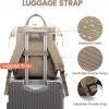 imageLOVEVOOK Laptop Backpack for Women 156 Inch Work Business Backpacks Purse With Large Capacity Waterproof Nurse Bag College Bookbag for School Waterproof Casual Daypack for TravelWhitekhaki