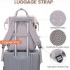 imageLOVEVOOK Laptop Backpack for Women 156 Inch Work Business Backpacks Purse With Large Capacity Waterproof Nurse Bag College Bookbag for School Waterproof Casual Daypack for TravelWhitelight Gray