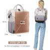 imageLOVEVOOK Laptop Backpack for Women 156 Inch Work Business Backpacks Purse With Large Capacity Waterproof Nurse Bag College Bookbag for School Waterproof Casual Daypack for TravelWhitelight Gray