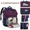 imageLOVEVOOK Laptop Backpack for Women 156 Inch Work Business Backpacks Purse With Large Capacity Waterproof Nurse Bag College Bookbag for School Waterproof Casual Daypack for TravelPurpleblueblack