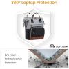 imageLOVEVOOK Laptop Backpack for Women 156 Inch Work Business Backpacks Purse With Large Capacity Waterproof Nurse Bag College Bookbag for School Waterproof Casual Daypack for TravelBlackgreybrown