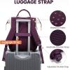 imageLOVEVOOK Laptop Backpack for Women 156 Inch Work Business Backpacks Purse With Large Capacity Waterproof Nurse Bag College Bookbag for School Waterproof Casual Daypack for TravelWhitedeep Purple