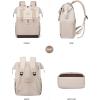 imageLOVEVOOK Laptop Backpack for Women 156 Inch Work Laptop Bag with USB Port Fashion Teacher Nurse Backpack Purse Waterproof Travel Computer Backpack with Organizer Bag 2PCS BeigeKhakiBeige  Nude