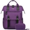 imageLOVEVOOK Laptop Backpack for Women Teacher Bag Work Backpack Purse Laptop Computer Back Pack Business Travel Backpack Nursing College School Bookbag 156 Inch BlackBeigeBrownDark Purpleblack