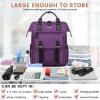 imageLOVEVOOK Laptop Backpack for Women Teacher Bag Work Backpack Purse Laptop Computer Back Pack Business Travel Backpack Nursing College School Bookbag 156 Inch BlackBeigeBrownDark Purpleblack