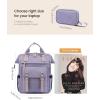 imageLOVEVOOK Laptop Backpack for Women Teacher Bag Work Backpack Purse Laptop Computer Back Pack Business Travel Backpack Nursing College School Bookbag 156 Inch BlackBeigeBrownPurplepurple