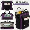imageLOVEVOOK Laptop Backpack for Women Teacher Bag Work Backpack Purse Laptop Computer Back Pack Business Travel Backpack Nursing College School Bookbag 156 Inch BlackBeigeBrownBlackpurplepurple
