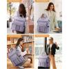 imageLOVEVOOK Laptop Backpack for Women Teacher Bag Work Backpack Purse Laptop Computer Back Pack Business Travel Backpack Nursing College School Bookbag 156 Inch BlackBeigeBrownPurplepurple
