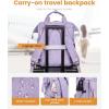 imageLOVEVOOK Laptop Backpack for Women Teacher Bag Work Backpack Purse Laptop Computer Back Pack Business Travel Backpack Nursing College School Bookbag 156 Inch BlackBeigeBrownPurplepurple