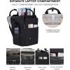 imageLOVEVOOK Laptop Backpack for Women Teacher Bag Work Backpack Purse Laptop Computer Back Pack Business Travel Backpack Nursing College School Bookbag 156 Inch BlackBeigeBrown1 Blackblack