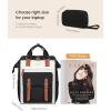 imageLOVEVOOK Laptop Backpack for Women Teacher Bag Work Backpack Purse Laptop Computer Back Pack Business Travel Backpack Nursing College School Bookbag 156 Inch BlackBeigeBrownBlackbeigebrown