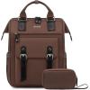 imageLOVEVOOK Laptop Backpack for Women Teacher Bag Work Backpack Purse Laptop Computer Back Pack Business Travel Backpack Nursing College School Bookbag 156 Inch BlackBeigeBrownCoffeeblack