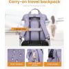 imageLOVEVOOK Laptop Backpack for Women Teacher Bag Work Backpack Purse Laptop Computer Back Pack Business Travel Backpack Nursing College School Bookbag 156 Inch BlackBeigeBrownPurplepurple