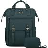 imageLOVEVOOK Laptop Backpack for Women Teacher Bag Work Backpack Purse Laptop Computer Back Pack Business Travel Backpack Nursing College School Bookbag 156 Inch BlackBeigeBrownDark Greendark Green