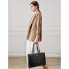 imageLOVEVOOK Laptop Tote Bag for Women 156 Inch Waterproof Leather Computer Bags Business Office Work Briefcase BlackBlack