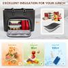 imageLOVEVOOK Laptop Tote Bag for Women 156 Inch Waterproof Leather Computer Bags Business Office Work Briefcase BlackBlack With Lunch Compartment