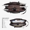 imageLOVEVOOK Laptop Tote Bag for Women 156 Inch Waterproof Leather Computer Bags Business Office Work Briefcase BlackBlackBrown